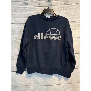 Ellesse Mens Navy Blue Textured Crewneck Sweatshirt M